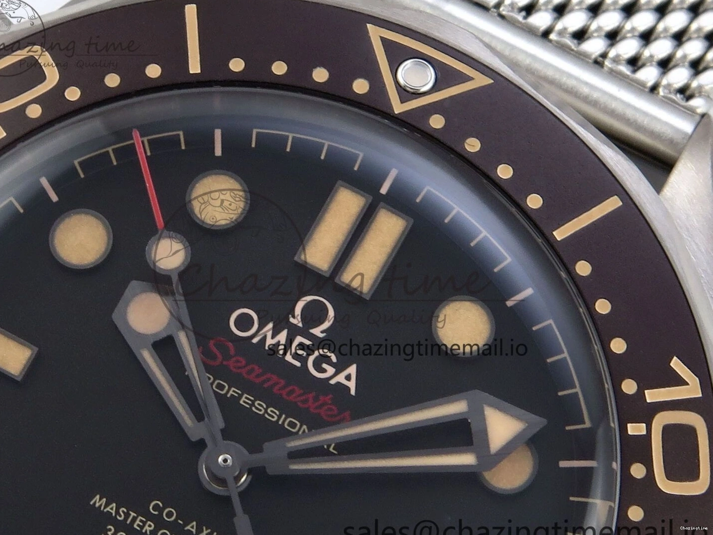 0423 Original Seamaster 300 “No Time to Die” Limited Edition VSF 1:1 Best Edition on SS Mesh Bracelet A8806(Free Nato) V 7679